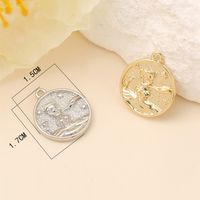 Vintage Style Round Copper Plating 18k Gold Plated White Gold Plated Jewelry Accessories main image 2