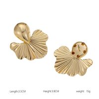 1 Pair Retro Exaggerated Geometric Plating Alloy Gold Plated Drop Earrings main image 2