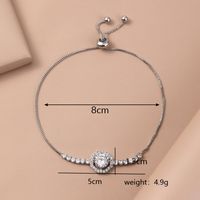 Simple Style Hexagon Copper Plating Inlay Zircon Bracelets main image 2