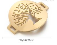 1 Piece Stainless Steel 18K Gold Plated Tree main image 2