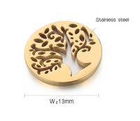 1 Piece Stainless Steel 18K Gold Plated Tree main image 2