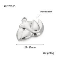 1 Piece Stainless Steel 18K Gold Plated Animal sku image 1