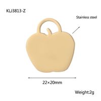 1 Piece Stainless Steel 18K Gold Plated Fruit sku image 2