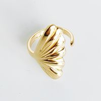 304 Stainless Steel 18K Gold Plated Retro Vintage Style Simple Style Plating Hand Heart Shape Wings Open Rings main image 10
