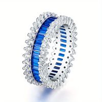 Elegant Sexy French Style Solid Color Copper Plating Inlay Zircon White Gold Plated Gold Plated Rings main image 5