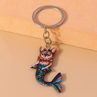 Cute Cat Zinc Alloy Bag Pendant Keychain main image 5