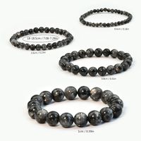 Handmade Solid Color Natural Stone Beaded Bracelets main image 2