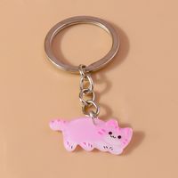 Cute Simple Style Classic Style Cat Arylic Zinc Alloy Keychain main image 10