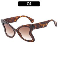 Glam Retro Lady Solid Color Ac Butterfly Frame Full Frame Women's Sunglasses sku image 4