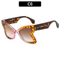 Glam Retro Dame Einfarbig Ac Schmetterlingsrahmen Vollbild Sonnenbrille Der Frauen sku image 6