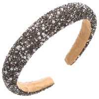 Women's Baroque Style Simple Style Classic Style Color Block Cloth Inlay Rhinestones Pearl Hair Band sku image 6