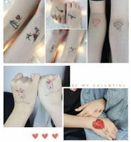 Letter Heart Shape Plastic Tattoos & Body Art 1 Piece main image 1