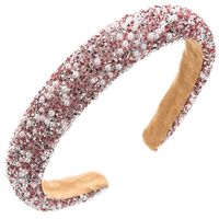 Women's Baroque Style Simple Style Classic Style Color Block Cloth Inlay Rhinestones Pearl Hair Band sku image 3
