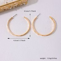 1 Pair Streetwear Solid Color Alloy Ear Studs main image 2