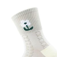 Women's Pastoral Plant Polyester Embroidery Crew Socks A Pair main image 7