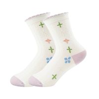 Women's Sweet Pastoral Plant Polyester Crew Socks A Pair main image 2