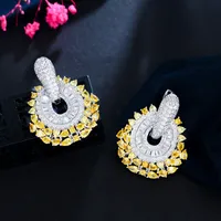 1 Pair Casual Romantic Commute Round Water Droplets Plating Inlay Copper Zircon Rhodium Plated Silver Plated Drop Earrings main image 8