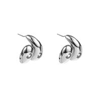 1 Pair Modern Style Simple Style Solid Color Copper Ear Studs sku image 2