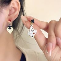 1 Pair Simple Style Classic Style Color Block Plating Alloy Gold Plated Drop Earrings main image 1