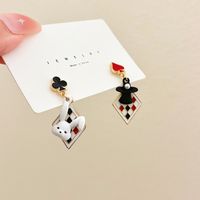 1 Pair Simple Style Classic Style Color Block Plating Alloy Gold Plated Drop Earrings main image 3