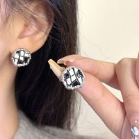 1 Pair Simple Style Geometric Plating Alloy Gold Plated Ear Studs main image 3