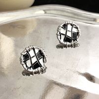 1 Pair Simple Style Geometric Plating Alloy Gold Plated Ear Studs main image 1