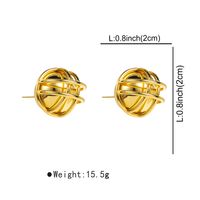 1 Pair Modern Style Simple Style Geometric Copper Ear Studs main image 2