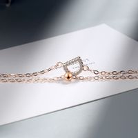Wholesale Elegant Lady Geometric Copper Inlay Zircon Bracelets sku image 2