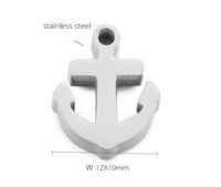 1 Piece Stainless Steel 18K Gold Plated Anchor sku image 1