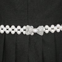 Elegant Shiny Bow Knot Alloy Plastic Pearl Women's Chain Belts main image 4