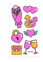 Valentine's Day Heart Shape Pvc Tattoos & Body Art 1 Piece sku image 9