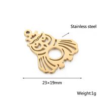 1 Piece Stainless Steel 18K Gold Plated Animal sku image 4