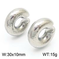 1 Pair Modern Style Simple Style Solid Color Plating Stainless Steel 18K Gold Plated Earrings sku image 63