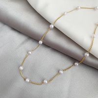 Simple Style Pearl Alloy Pearl Women's Choker main image 3