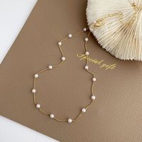 Simple Style Pearl Alloy Pearl Women's Choker main image 5