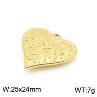 1 Piece Stainless Steel 18K Gold Plated Heart Shape main image 2