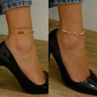 Modern Style Sweet Color Block Iron Wholesale Anklet main image 1