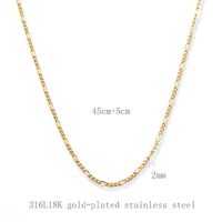 304 Stainless Steel Basic Plating Geometric Necklace main image 8