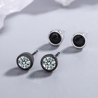 1 Pair Simple Style Geometric Copper Ear Studs main image 1