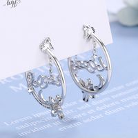 1 Pair Simple Style Classic Style Solid Color Hollow Out Copper Ear Studs main image 1