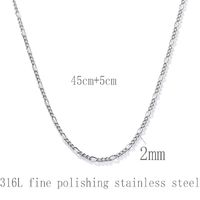 304 Stainless Steel Basic Plating Geometric Necklace main image 10