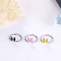 Wholesale Simple Style Classic Style Butterfly Copper Stoving Varnish Rings main image 2
