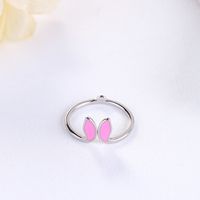 Wholesale Simple Style Classic Style Butterfly Copper Stoving Varnish Rings sku image 3