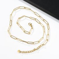 304 Stainless Steel Basic Plating Geometric Necklace main image 5