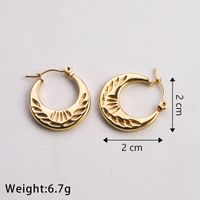 1 Pair Casual Classic Style Commute U Shape Twist Plating 304 Stainless Steel 18K Gold Plated Earrings main image 5