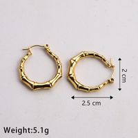 1 Pair Casual Classic Style Commute U Shape Twist Plating 304 Stainless Steel 18K Gold Plated Earrings main image 7