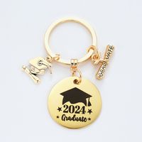 Preppy Style Simple Style Letter Number Stainless Steel Keychain sku image 9