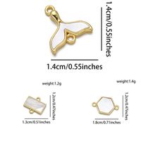 Ig Style Star Moon Fish Tail Copper Plating 18k Gold Plated Charms main image 3