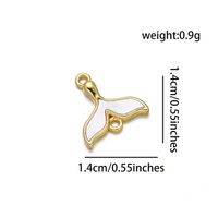 Ig Style Star Moon Fish Tail Copper Plating 18k Gold Plated Charms sku image 7