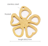 Cute Flower Stainless Steel Plating Jewelry Accessories main image 2